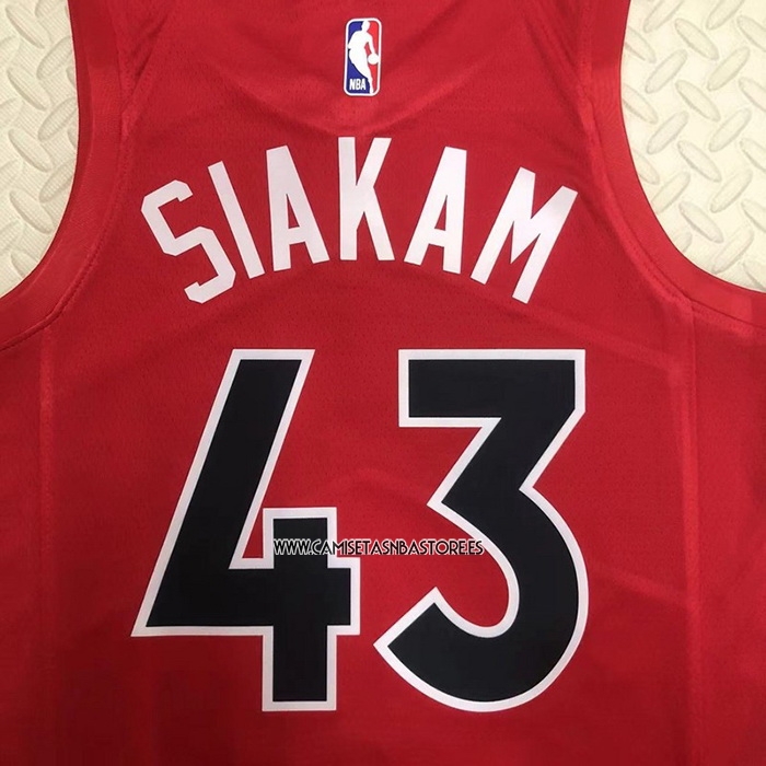 Pascal Siakam NO 43 Camiseta Toronto Raptors Icon 2022-23 Rojo